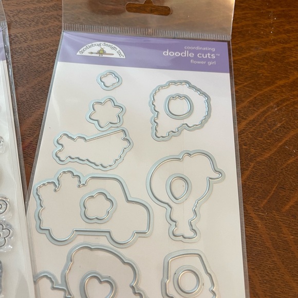 Doodlebug "Flower Girl" clear stamps & dies - Picture 4 of 7